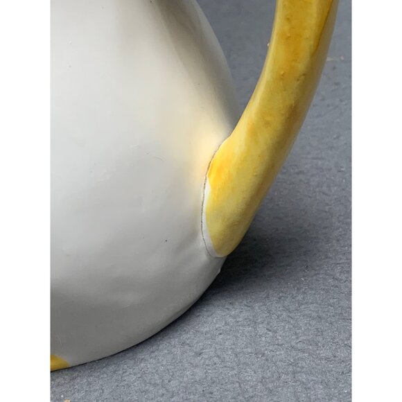 Vintage Bossie Cow-Shaped Ceramic Pitcher with Floral Accents & Handle Lefton - Picture 13 of 14